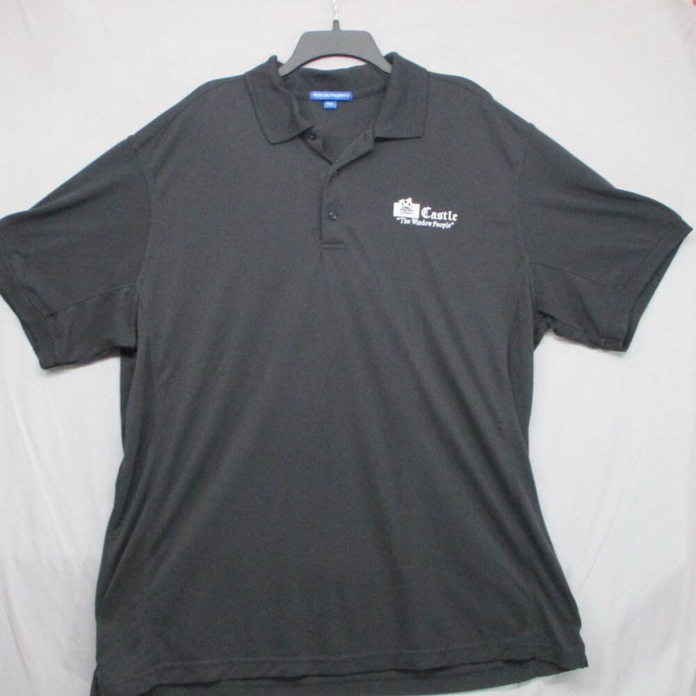 Port Authority White Castle Polo T-Shirt Black Men Size  |‎ 3XL - Picture 3 of 12